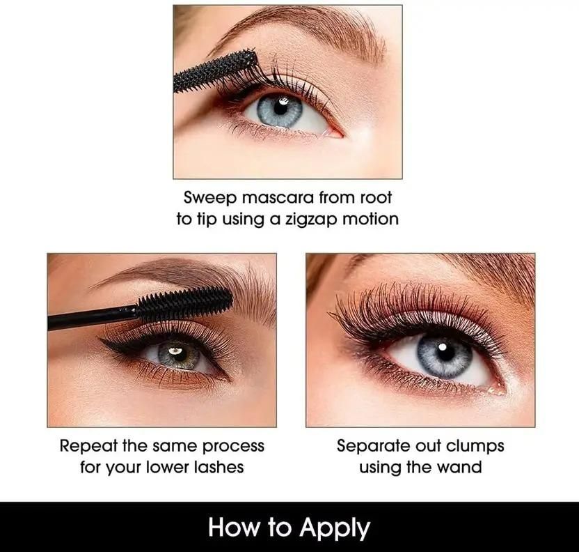 Waterproof Long Lasting 3 in 1 Mascara Eye Liner - Image 3